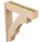 Ekena Millwork 7 1/2-in W x 30-in D x 38-in H Balboa Block Rough Cedar Woodgrain TimberThane Outlooker, Primed Tan OUTUR075X30X38BOA44RCPR - alternate 5